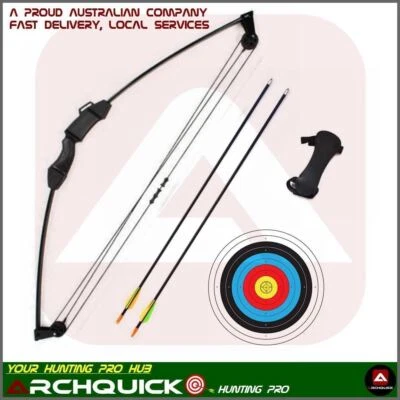 NEW 12 LBS Junior Kids Compound Bow set Shooting practice Basic Pack Gift - image 1 of 4