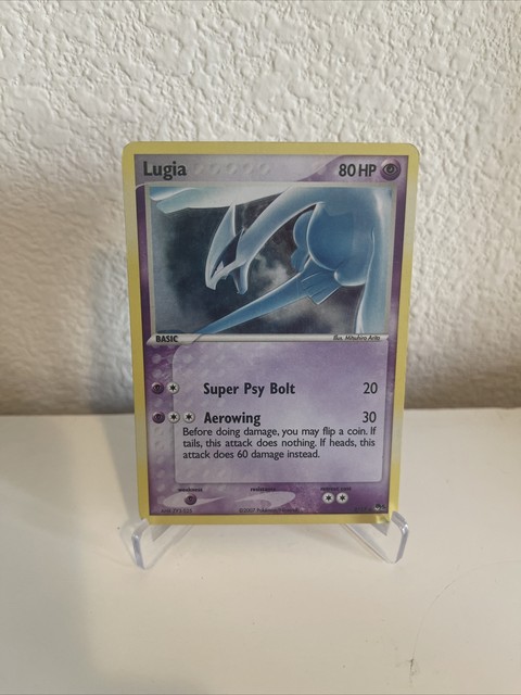 Preços baixos em Cartões de jogo de cartas colecionáveis individuais  psíquicos Lugia Pokémon TCG em inglês