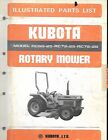 Kubota Rotary Mower Illustrated Parts List For Models Rc60 25 Rc72 25 And Rc72 