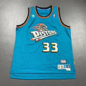 100% Authentic Grant Hill Adidas 95 96 Detroit Pistons Swingman Size XL Mens - Picture 1 of 6