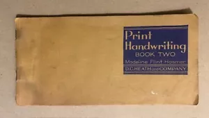Print Handwriting Instruction Booklet- Education, Writing, English, Lettering - Picture 1 of 4