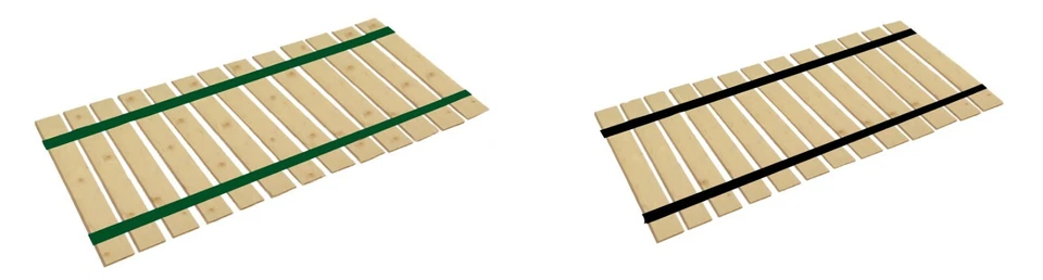 Bed Slats King Size Closely Spaced Boards w/Straps for Specialty Bed Types - Image 1 of 1