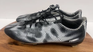 adidas F10 FG - Core Black/Silver Soccer Futbol Cleats B34860 Men's Size 11 - Picture 1 of 14