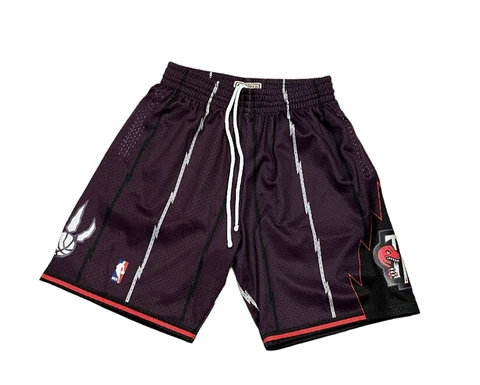 Toronto Raptors Mitchell & Ness NBA Authentic Swingman Men's Mesh Shorts Purple Cover