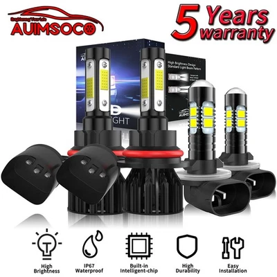 Faros LED súper brillantes para camioneta Dodge Dakota 2001-2004 cabina 2/4 puertas Foto 1 de 4