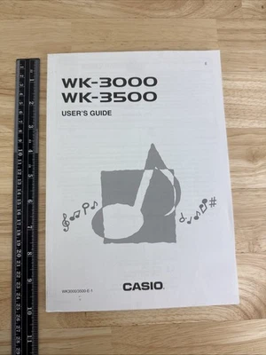 Casio WK-3000/3500 Keyboard Owner's Manual - Image 1 of 3