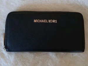 Michael Kors Portemonnaie Geldbörse Schwarz Gebraucht   - Bild 1 von 3