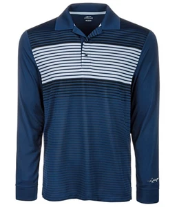 Greg Norman Mens Ombre Stripe Polo Shirt, Blue, X-Large - Picture 1 of 1
