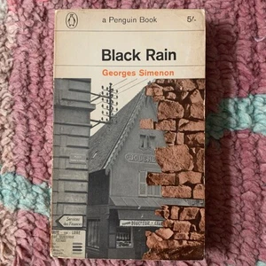 Georges Simenon: Black Rain 1965 Good Fiction Crime Normandy PB - Picture 1 of 2