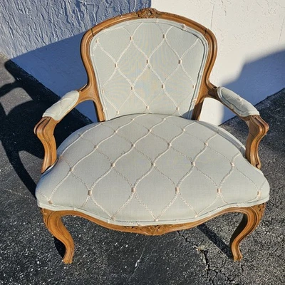 Cojín tocador vintage Luis XVI tallado flores patrón cuerda  Foto 1 de 4