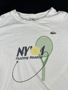 Vintage NY Flushing Meadow Shirt Mens Large Tennis Lacoste Graphic 2004 2000s - Picture 1 of 12