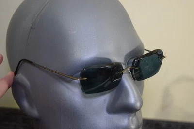 Gafas de sol vintage Thierry Mugler LENTE VERDE rectangulares 6515 34 C3 hechas en Francia Foto 1 de 4