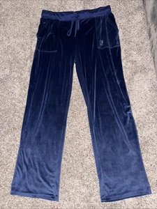 Juicy Couture Woman’s XL Velour Blue Lounge Sleepwear Jogger pants - Picture 1 of 6