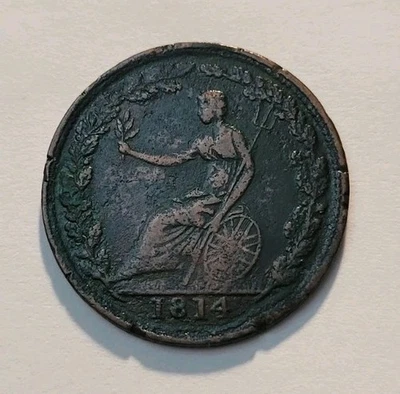 1814 Canada  Wellington  Half Penny  Token Breton 979 WE-8A3 - Image 1 of 2