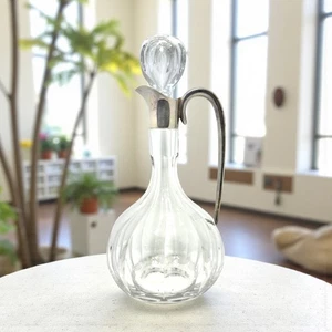 Vintage Sterling Silver Lidded Glass Decanter - Bild 1 von 7