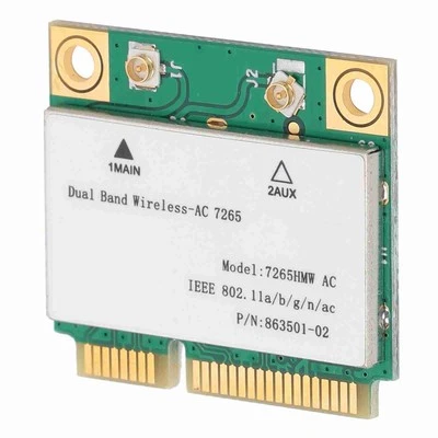 Mini-PCIe-WLAN-Karte Dualband-WLAN-Adapter Netzwerkteile 802.11Ac 7265Hmw A Neu - Bild 1 von 4