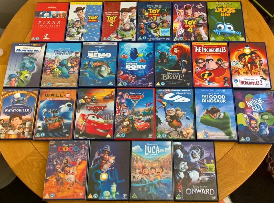 Large Collection Of Disney Pixar DVD Movies Toy Story Incredibles Nemo Coco  R2 - Image 1 of 1