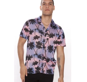 Camisa Cruisin Malla Manga Corta Con Botones - Rosa/Combo - Tallas Para Hombre - Imagen 1 de 4