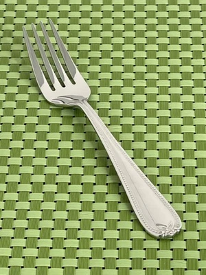 Temp-Tations OLD WORLD BEAD Stainless Salad Fork Round Tip Flatware - 7 1/8" - Image 1 of 4