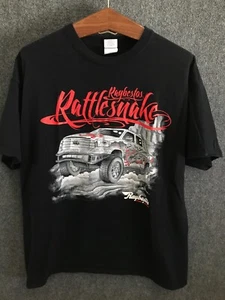 Corey Miller Men's T-Shirt Raybestos Rattlesnake Car Quest 2013 Size XL Black - Picture 1 of 12