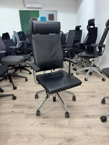 Sedus - Open Up 103 - Bürodrehstuhl / Chefsessel - Leder - Schwarz - A595 - Bild 1 von 8