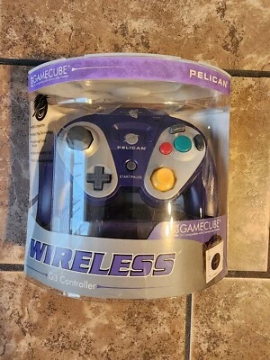 GameCube Pelican G3 Wireless Black Controller & Receiver New/Package Wear - Image 1 of 4