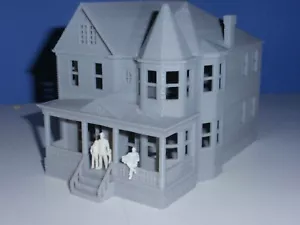 HO Scale Victorian House Gray - Custom Nickdo3D Home #1 - Picture 1 of 10