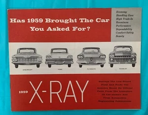 Folleto original del coche 1959 X-ray "Chevrolet / Ford / Plymouth / Rambler" / Cata. - Imagen 1 de 7
