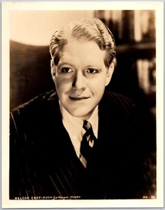 Photograph Nelson Eddy 1939 Press Photo MGM Pinstripe Suit 8x10 Original Vintage - Picture 1 of 1