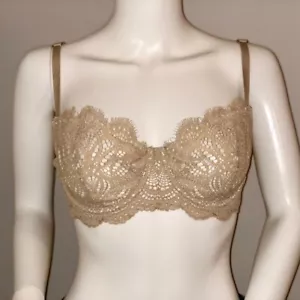 Reggiseno push up Victoria’s Secret Dream Angels con ferretto senza imbottitura beige 32DD NUOVO SENZA ETICHETTE - Foto 1 di 4