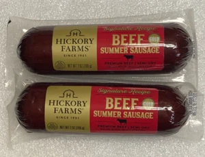 New ! 7 oz Hickory Farms Signature Beef Summer Sausage 04/23/2025 #2 - Picture 1 of 2
