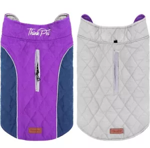 ThinkPet Dog Cold Weather Coats -Cozy Water/Windproof Reversible Winter Vest XL - Picture 1 of 6