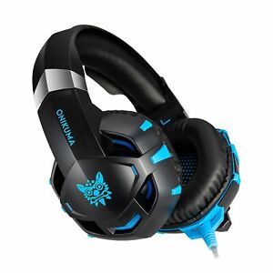 ONIKUMA Professional Video Gaming Pro Headset LED Headphones For Consoles, PS4