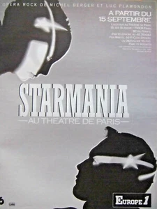PUBLICITÉ 1988 EUROPE1 AVEC STARMANIA THEATRE DE PARIS L'OPÉRA ROCK DE M.BERGER - Bild 1 von 1