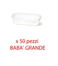 50 ALCAS Vaschetta Contenitore PIROTTINI BABA GRANDE L 12,5 x B 7 x H 3 cm