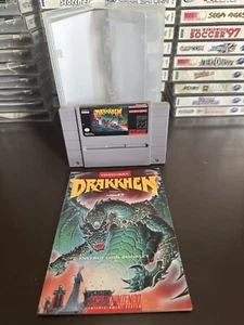 Drakkhen (SNES) Super Nintendo W/AUTHENTIC GAME & MANUAL & CUSTOM BOX - Picture 1 of 10