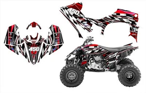 2014 - 2022 Yamaha YFZ 450R kit de calcomanías gráficas NO2500 rojo servicio personalizado gratuito - Imagen 1 de 7