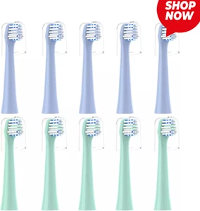 Replacement Toothbrush Heads 10 Pack Compatible with Colgate Hum Connected Smart - Picture 1 of 6