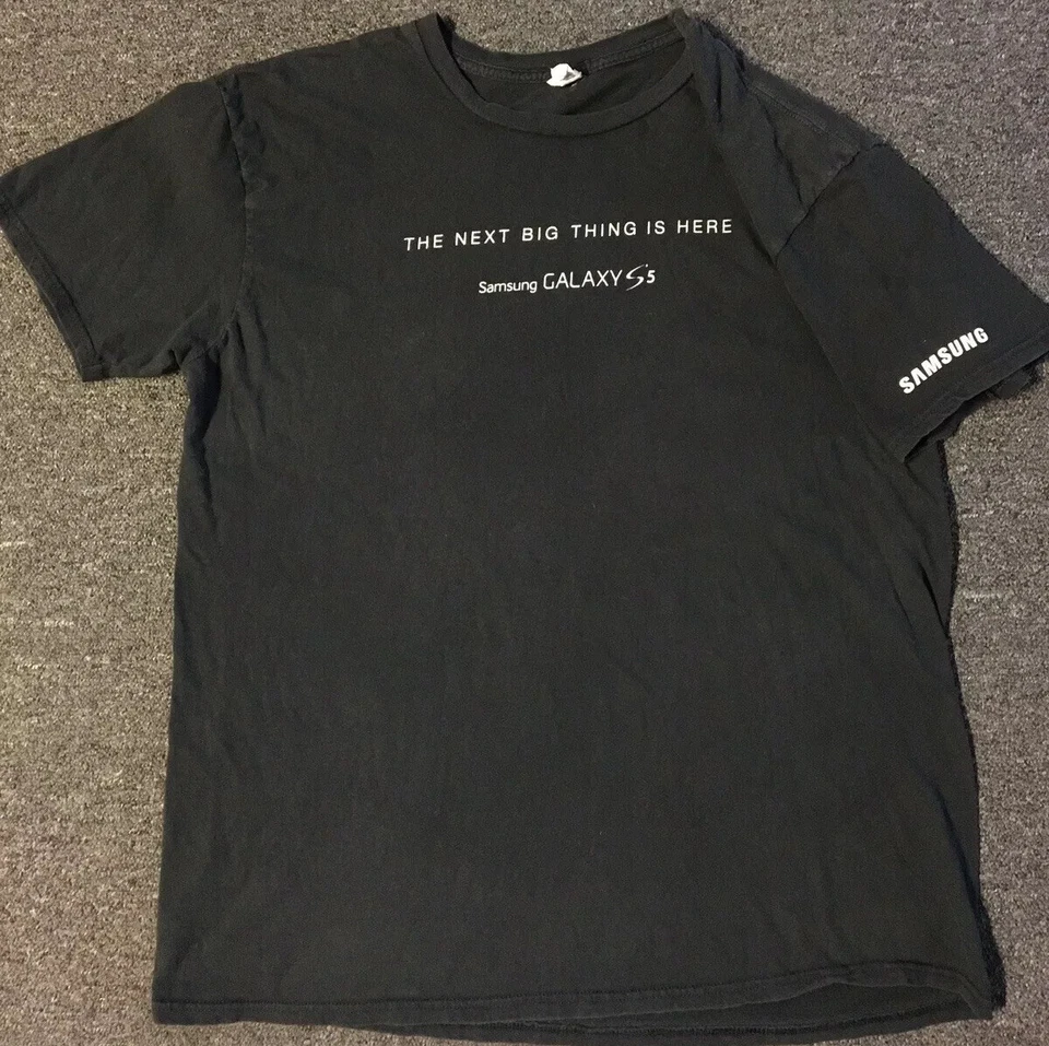 Camisa Promocional Samsung Galaxy 5 Desteñida XL Teléfono Celular Abatible Grunge Vaporwave Apple De Colección Foto 1 de 4