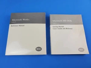 Microsoft Works - Version 2.0 Reference Manual Sealed & MS-DOS ver. 5.0 Guide - Picture 1 of 11