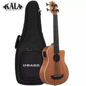 Kala U-BASS SCOUT Fretless Mahogany Acoustic Electric Bass Ukulele w/ Padded Bag - Picture 1 of 4