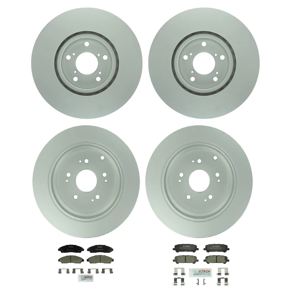 Kit de frenos delanteros Bosch 329,8 mm y traseros 333,5 mm rotores de disco pastillas de cerámica para Honda Foto 1 de 1