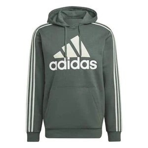 Adidas Essentials Fleece 3-Stripes Logo Men's Hoodie - RRP £45.00 - Picture 1 of 6
