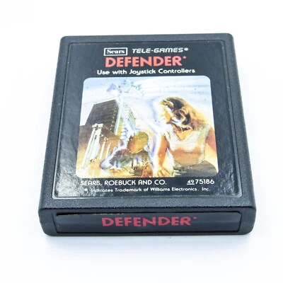 Defender Atari 2600 | Tele-Games Sears | Cartridge Only | Tested & Working - Image 1 of 3