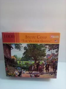 Sealed Papercity Puzzles Steve Crisp "The Village Green" 1000 Piece Puzzle - Picture 1 of 3