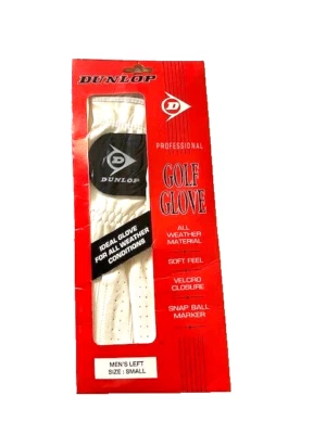 Guante de golf Dunlop Professional blanco izquierdo pequeño para hombre - NUEVO, envío gratuito Foto 1 de 2