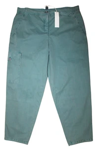 ISCHIKO Ayo 101 Trousers UK 16/18 CEMENT Blue 100% Cotton NEW RRP £169 - Picture 1 of 10