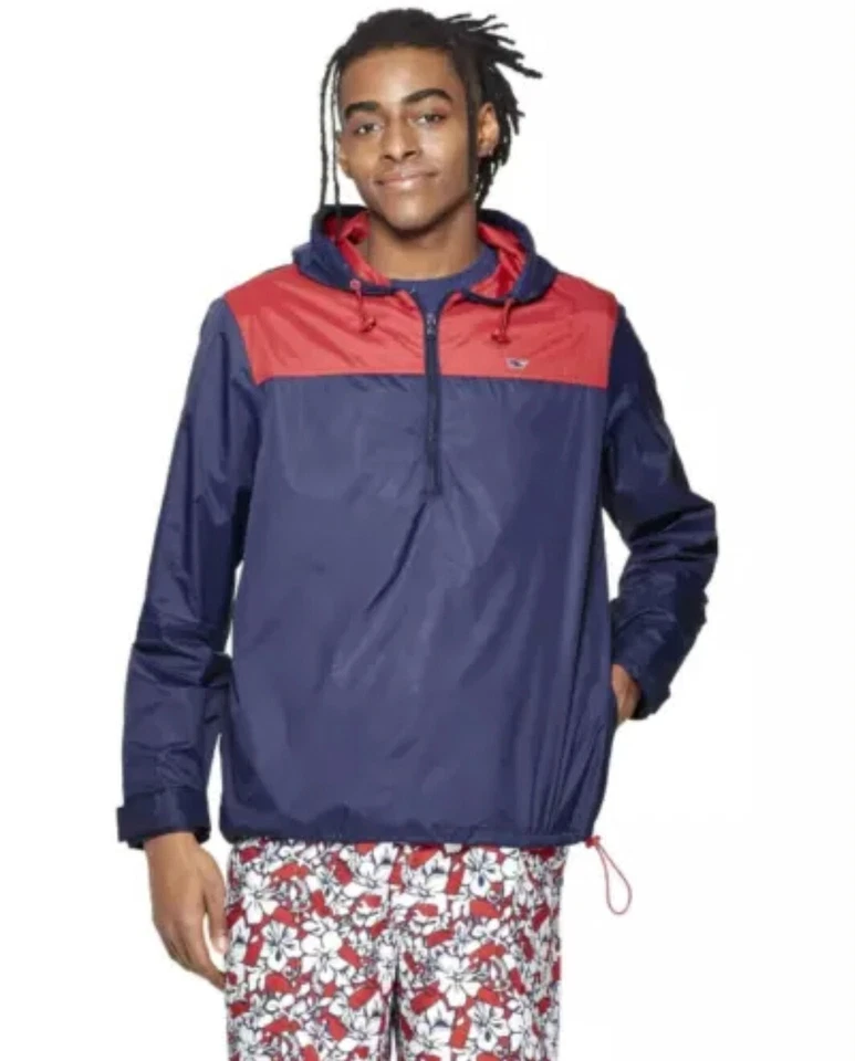 Chaqueta para hombre Vineyard Vines/Target color ligero bloqueado azul marino/rojo talla L Foto 1 de 1