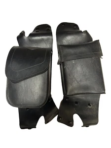Harley-Davidson Saddle Bag Guard Rail Bags Button On- Pair - Picture 1 of 11
