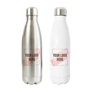 Botella de bebida aislada térmica personalizada a granel con logotipo propio negocio 500 ml - Imagen 1 de 9